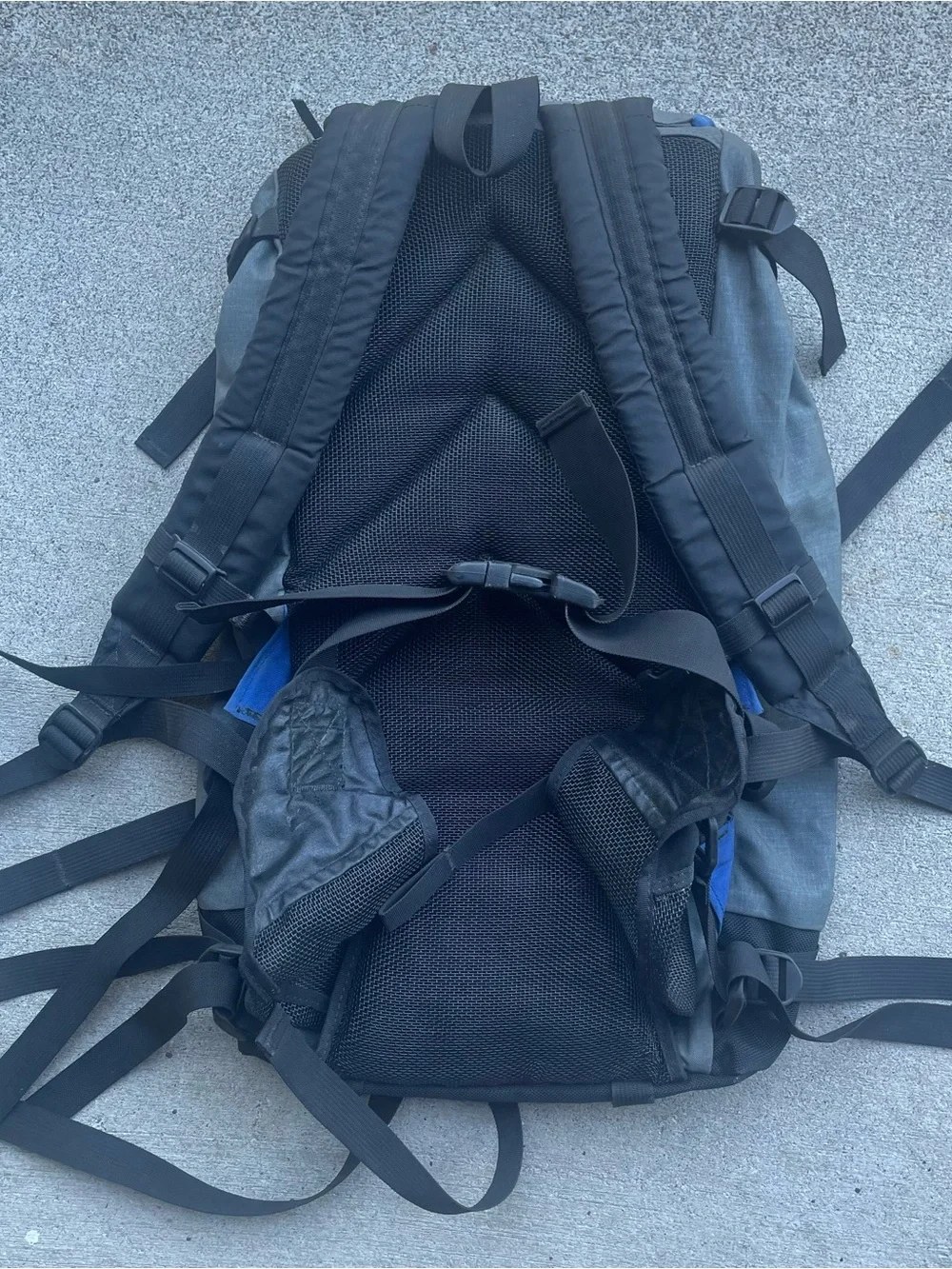 Vtg Jandd Mountaineering Hiking Backpack Day Pack Blue Gray USA Great Condition